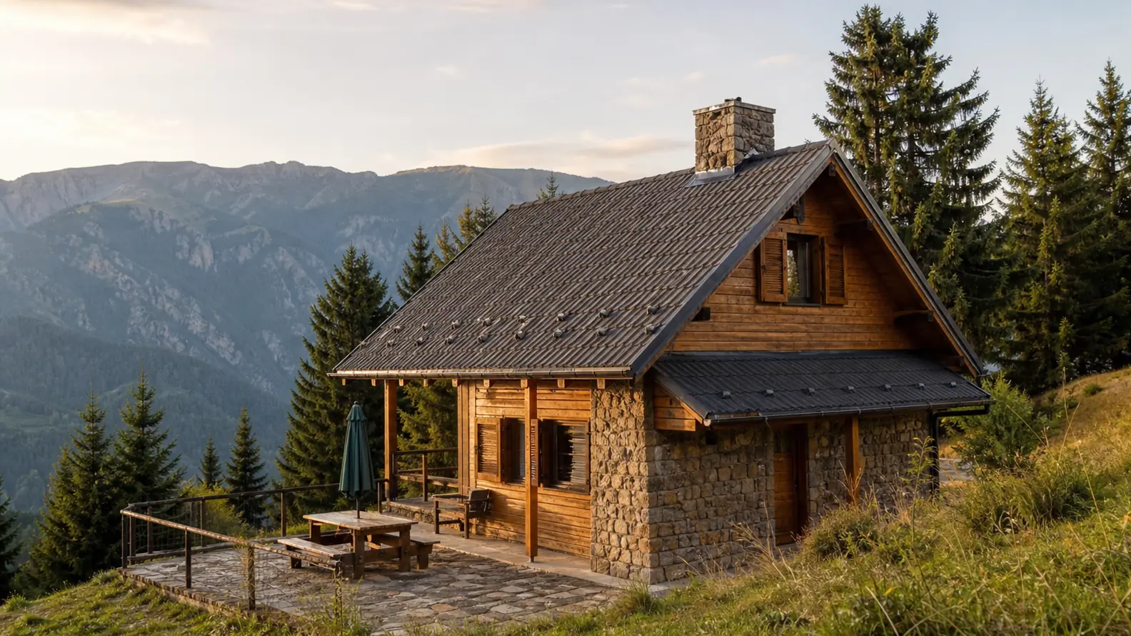 Casă de vacanță într-o zonă montană sau turistică
