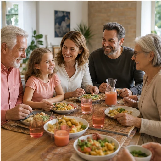 Familie care planifică timp de calitate împreună